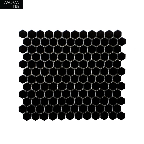 MOZZA TILE MOZZA TILE Hexa Mini Matte Black 23x26mm (260x300m) - 1